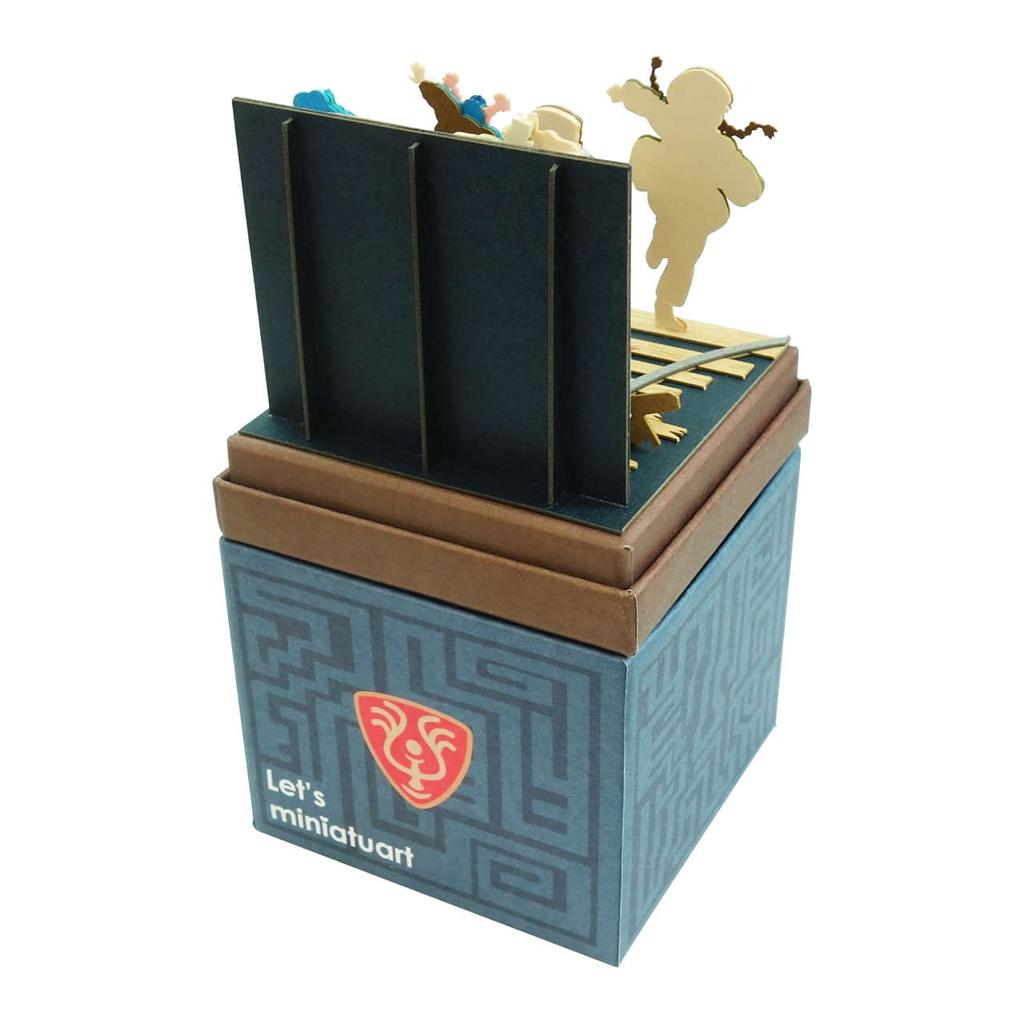 Sankei Studio Ghibli Mini Castle In the Sky Sheeta and Pazu On the Run Paper Craft Laputa - MP07-133
