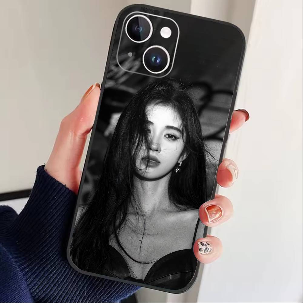 

Ju Jingyi P- Kiku Phone Case For iPhone 17 16 15 14 13 12 Max Plus Silicone Black Cover iPhone12