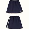  Olivan  Simple Logo Wrap Skirt Pants  Navy 