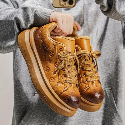 Mode Heren Casual Schoenen Platform Antislip Heren Wandelsneakers Lichtgewicht Heren Hardloopschoenen Ademend Platform Sportschoenen
