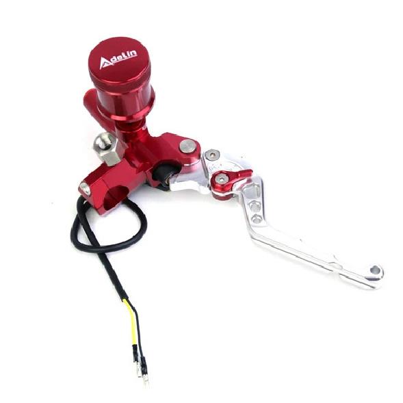 

Adelin PX2 Master Cylinder Brake Universal 22mm for Honda Yamaha Kawasaki Suzuki Oil Tube Hydraulic Clutch Moto Dot Reservior Red Right
