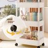 Mobile Storage Rack Trolley Kitchen Bathroom Bedroom Multi Storey Snacks Storage Rack with Wheels Organizer Home Accessories