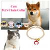 Luxury Classic Pet Metal Necklace Universal Gold Dog Tag Collar Neck Chain Eye-catching Exquisite Cat Collar Pet Accessories