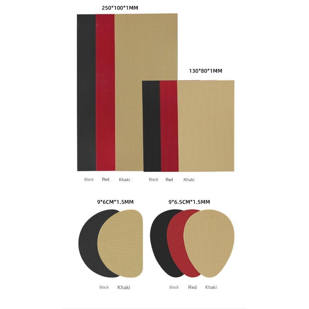 

Self-Adhesive Shoes Mat Stickers Non-Slip Repair Materials Portable Sole Sticker Black 9x6CMx1.5MM