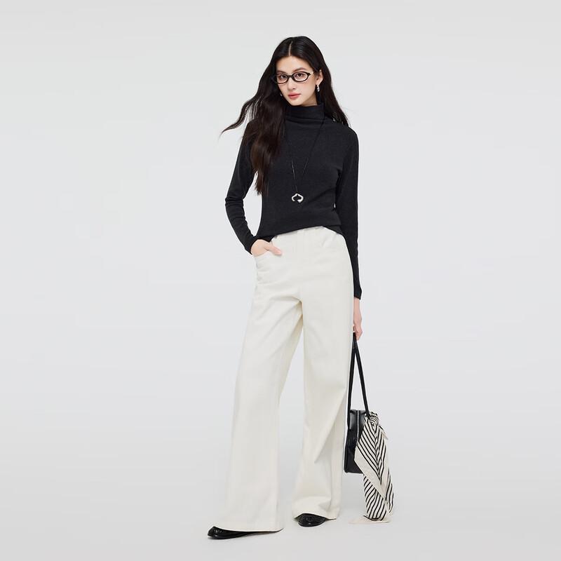 FivePlus Women's High-Neck Knitted Long Sleeve Top