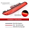 Car LED Rear Bumper Lamp Brake Light Reflector For Honda JAZZ Fit 10-13 CRZ CRV Acura TSX Odyssey 15-23 Taillight Fog Signal