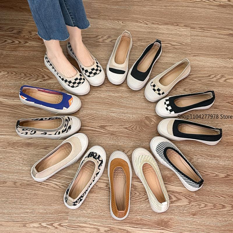 Fashion Princess Platform Shoes Women's Casual Sports Board Shoes Slip-onWomen Sneakers Round Head Shallow Mouth Loafers Flat Shoes