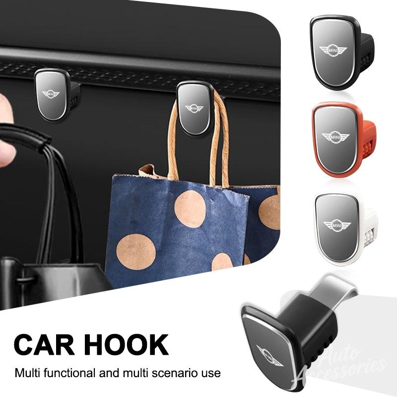 Car Seat Back Hooks For BMW MINI Cooper One JCW F54 F55 F56 F60 R50 R52 R53 R60 Multifunction Storage Hook Accessories Keychain Djpxh44
