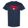 Houston USA Script - Football Team Colors Sports T-Shirt - Navy