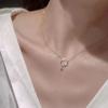 Mondanhänger Halskette Damen Leichter Luxus Nischen Design Vielseitig Mode Schlüsselbein Kette Schmuck