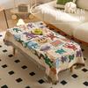 Cotton Yarn Tassel Dining Table Cloth Bohemian Style Double Printed Tablecloth Home Decoration Multifunctional Cover Cloth Towel