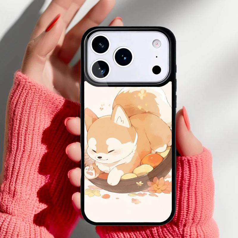 Shiba Inu Hund Handyhülle für iPhone 17 Air 16e 15 14 13 Pro Max Rückabdeckung für 12 11 Pro Hülle