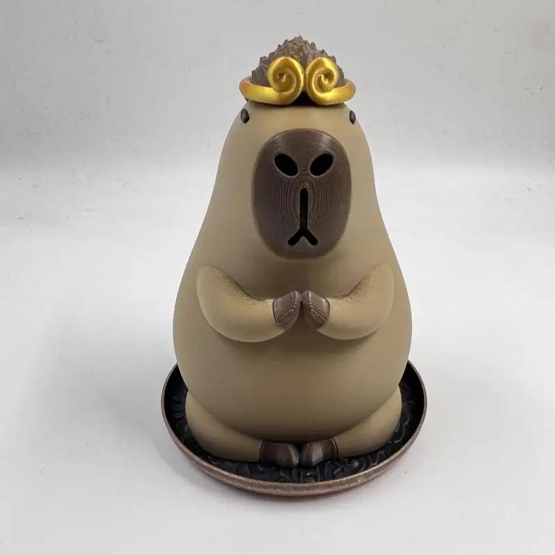 

Meditation Incense Burner Capybara Mosquito Coil Holder with Tray Ornaments for Small Medium-sized Pan Incense, Home Decoration
