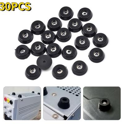 30pcs Speaker Cabinet Furniture Chair Table Box Conical Rubber Foot Pad Stainless Steel Stand Shock Absorber Skid Resistance