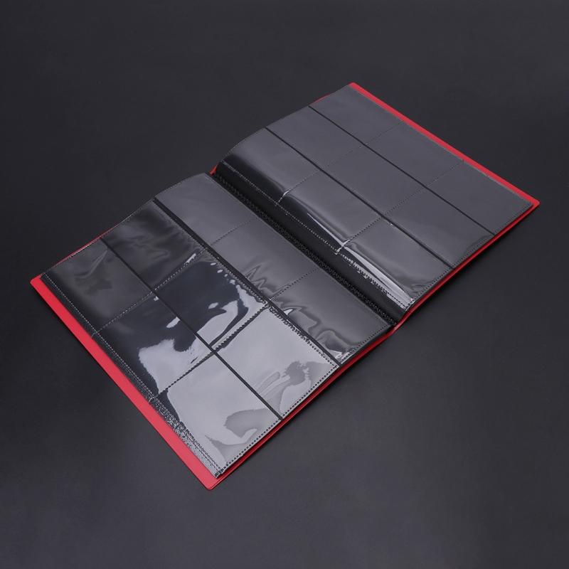Sammelkarten-Albumordner, 360 Grad Lade-Taschenalbumseiten-Ordner für Karten