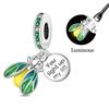 Fits Genuine Copper Charm Bead Luminous Firefly Charm For Women Beautiful DoItYourself Birthday Jewellery Gift