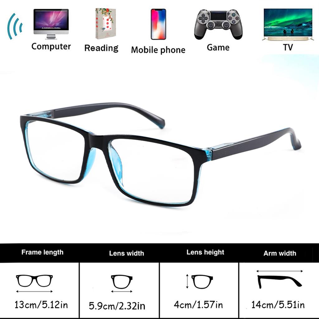 3 Pcs Classic Reading Glasses Blue Light Blocking Fashion Readers Spring Hinge With Pattern Print Eyeglasses