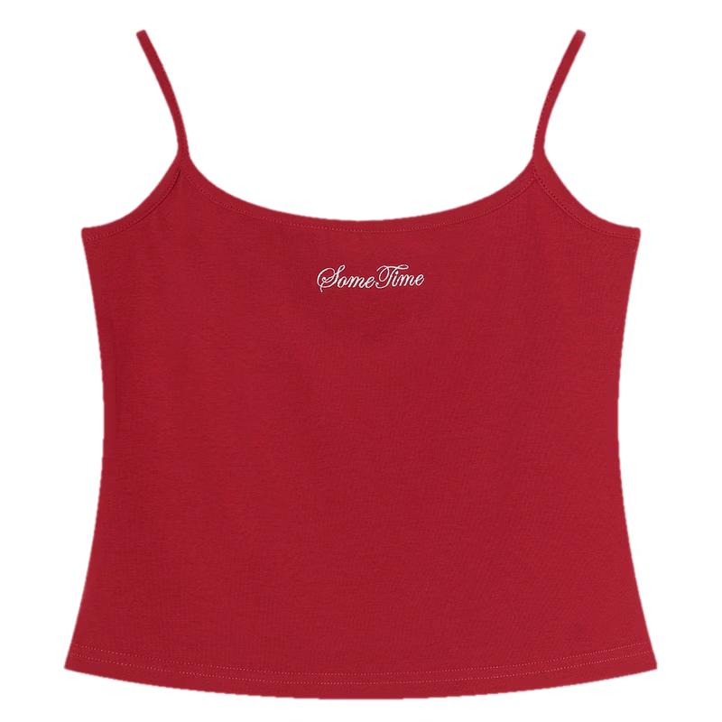 TonLion Women s Cherry Red Lace Vest M