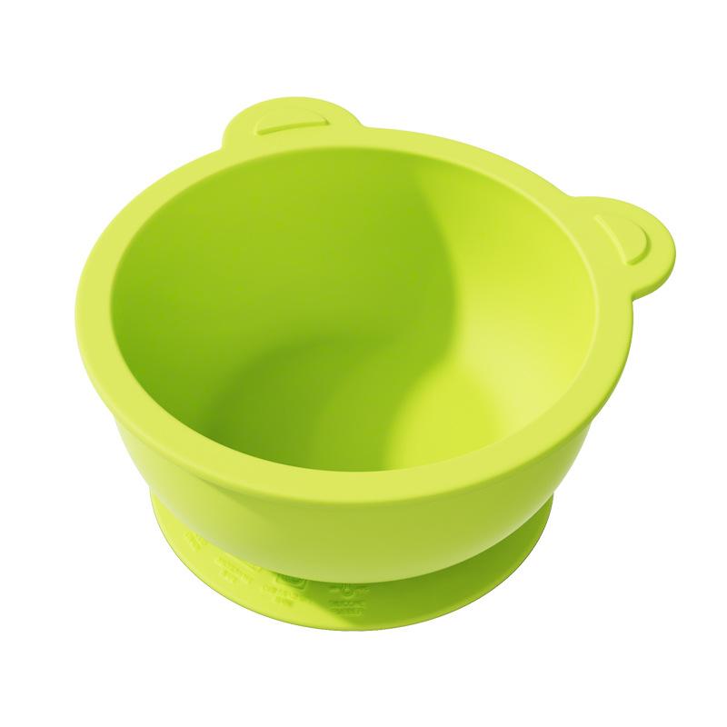304 Stainless Steel Baby Feeding Bowl Easy to Clean Heat Resistant Kids Tableware Silicone Suction Base Divided Design