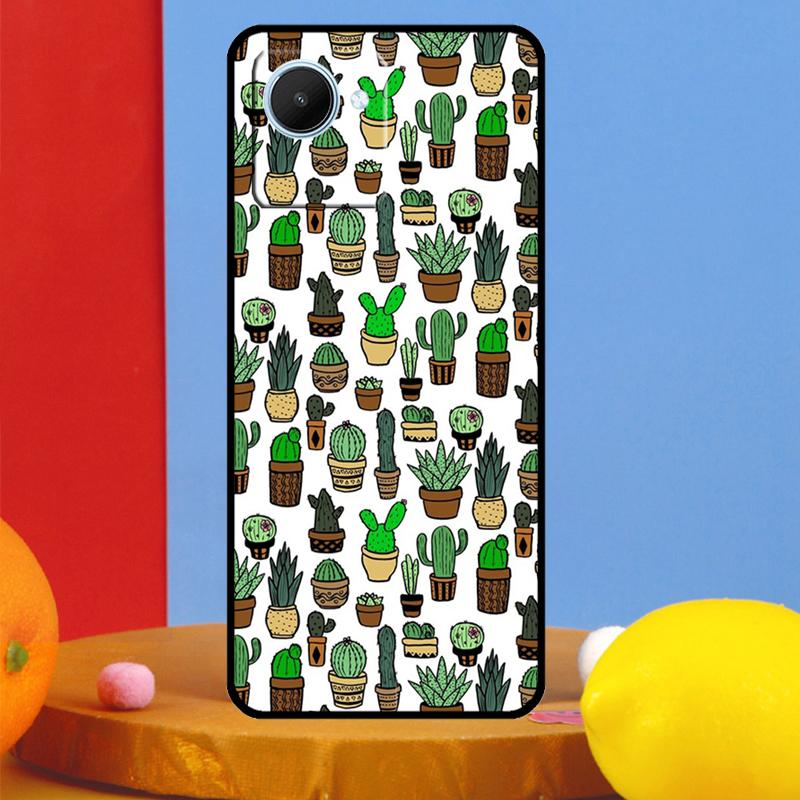 Cactus Succulent For Realme GT7 Pro GT6 10 11 12 13 14 15 Pro Plus C55 C67 C63 C61 C53 C35 C65 C75 C71 Case