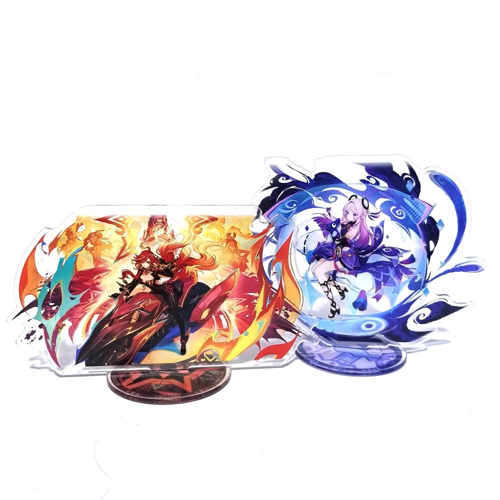 Anime Aktivität Genshin Impact Standmodell Acryl Actionfigur Xilonen Kinich Mualani Kreatives Spielzeug Geschenk toll für den täglichen Gebrauch