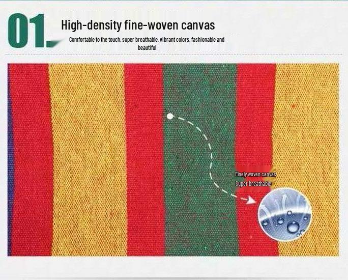 Double Outdoor/Indoor Hammock Bed: Adult Swing, Hanging Rope Chair & Rocking Net for Sleeping