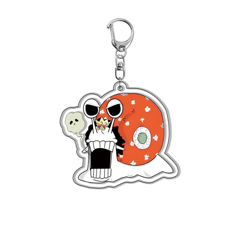 Portachiavi Ciondolo in Acrilico Anime One Piece Luffy Chopper Zoro Roronoa Accessorio per Zaino Alta Qualità Bel Design