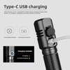 Super Bright XHP50 Mini LED Flashlight USB Rechargeable Zoom Aluminum Alloy Flashlight for Outdoor Camping Fishing