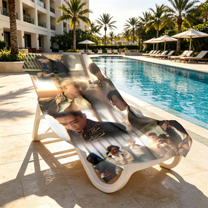 BIGBANG Print Beach Towel Design, Soft, Lightweight. for Home Bathroom, Spa, Pool, Yoga, Surfing, Camping, Gift for Family, Friend