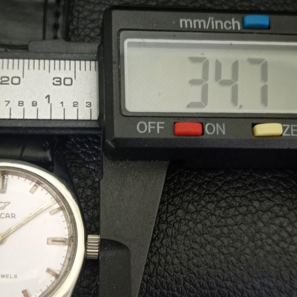 HANDAUFZUG VINTAGE ENICAR STAR JEWELS 160 SCHWEIZER HERREN WEISSES UHRENGEHÄUSE a703779-1