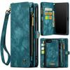 New PU Leather Phone Case Multifunctional Card Slot Wallet Cover Shockproof Protective Case for iPhone 16 17 Samsung Galaxy S24