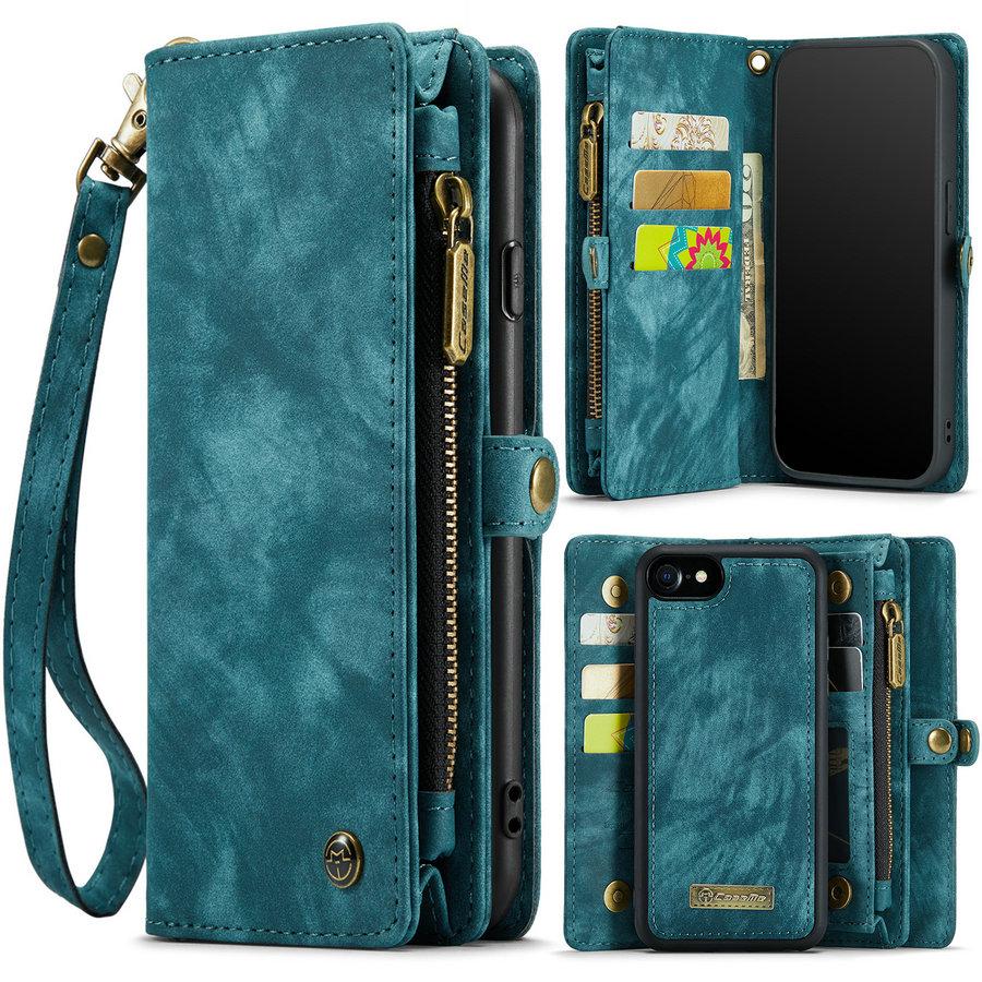 New PU Leather Phone Case Multifunctional Card Slot Wallet Cover Shockproof Protective Case for iPhone 16 17 Samsung Galaxy S24