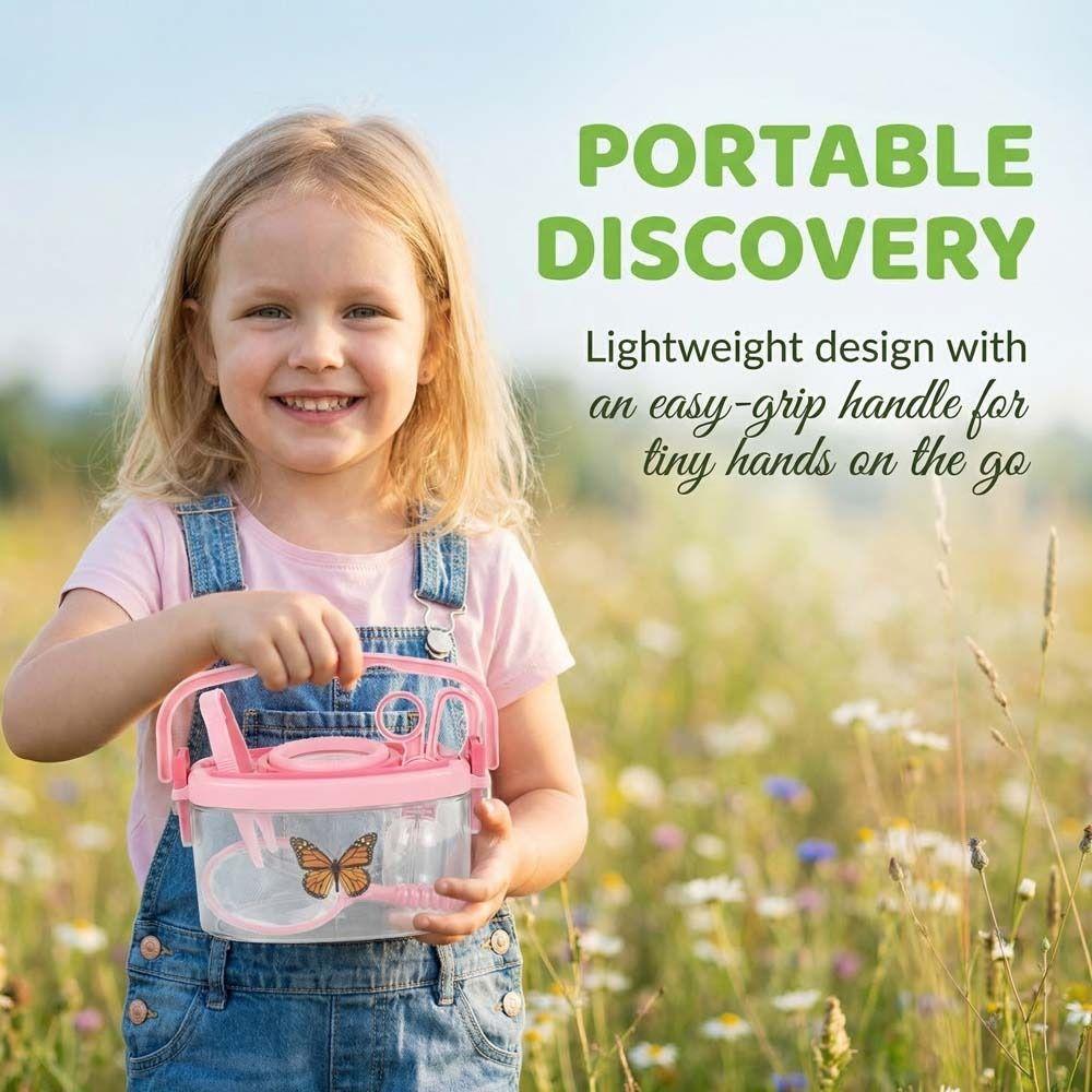 Male Jar Outdoor Adventure Set Tweezers Insect Cage Collector  Male And Female