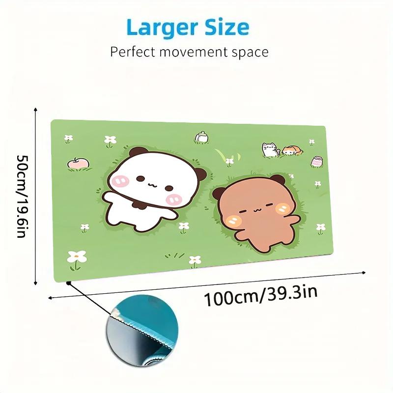 Bubu y Dudu Cartoon Color Mouse Pad Large Gaming Table Cushion Non-slip Laptop Tablet Big Mousepad XXL Mat Mini PC Playmat With Lock edge
