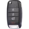 TOP-VIGOR Remote Car Key Fob 433MHz Compatible with Kia Soul 2014 2015 2016 2017 2018 2019, OSLOKA-875T FSK 60 Chip 4 Button Keyless Entry Car Key