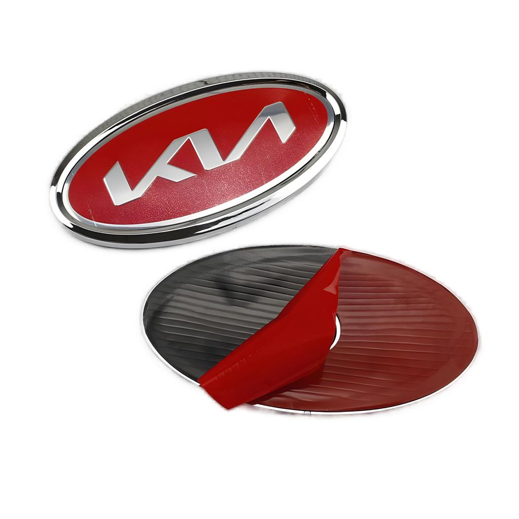 AABJD1 Car Front Grill Emblem Rear Trunk Badge Hub Center Sticker Steering Wheel Center Sticker for KIA K3 K5 Sportage R Sorento Carens