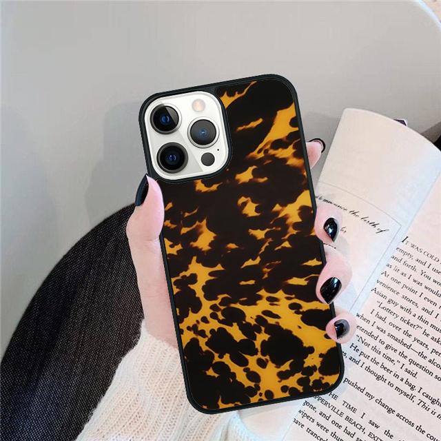 Dark Tortoise Pattern Coque Shell For iPhone 17 Air 15 16 14 13 12 Pro Max 11 Pro Max Plus Phone Case Cover