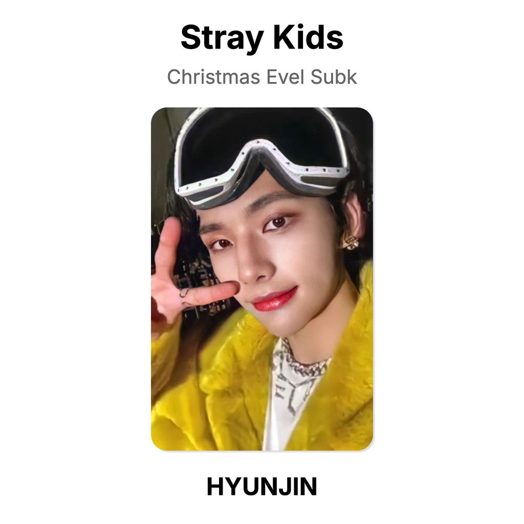 Stray Kids Christmas Evel Subk Official Photocard