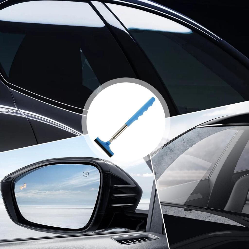 Windshield Squeegee Windshield Telescopic Cleaner Wiper Portable Mirror Wipers For Truck Vehicle SUV Sedan Outdoor Daily