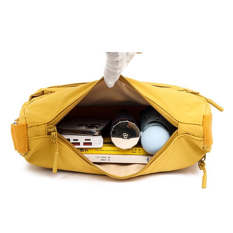 Solid Color Commuter Women's Bag Large Capacity Shoulder Crossbody Bag Multi-compartment Mobile Phone Bag