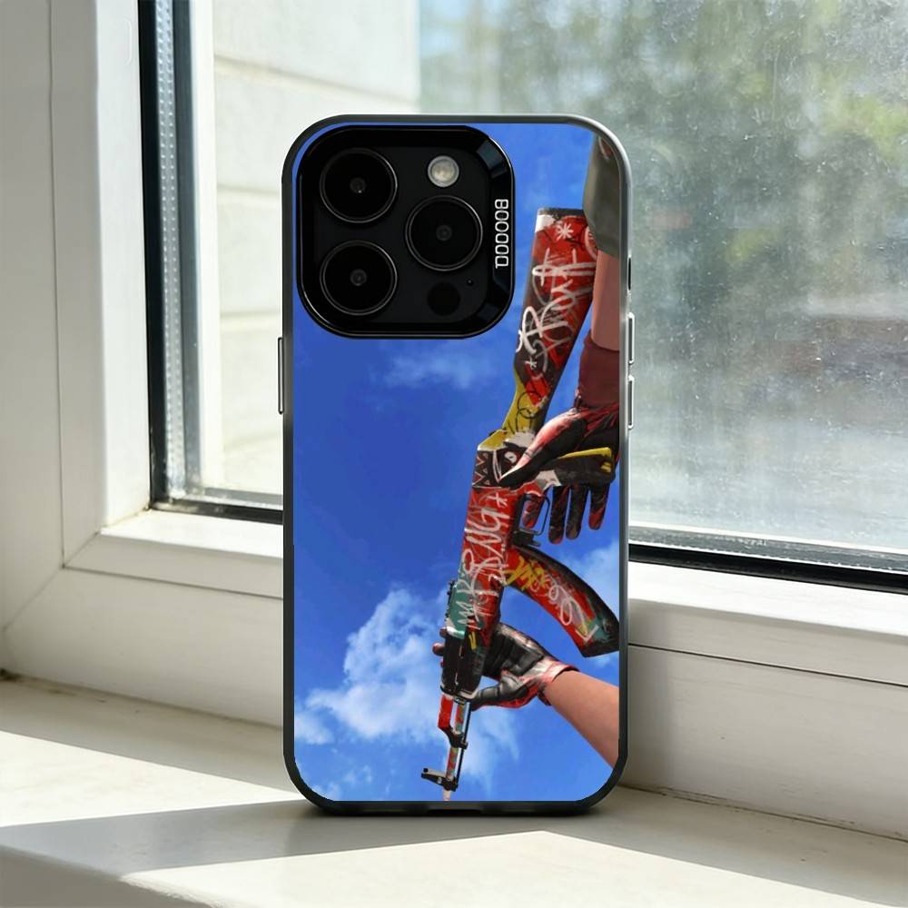 Game CS2 Counter-Strike2 Phone Case For iPhone 17,16,15,14,13,12,11 Plus,Pro Max,XS,Colorful Silver Black Cover