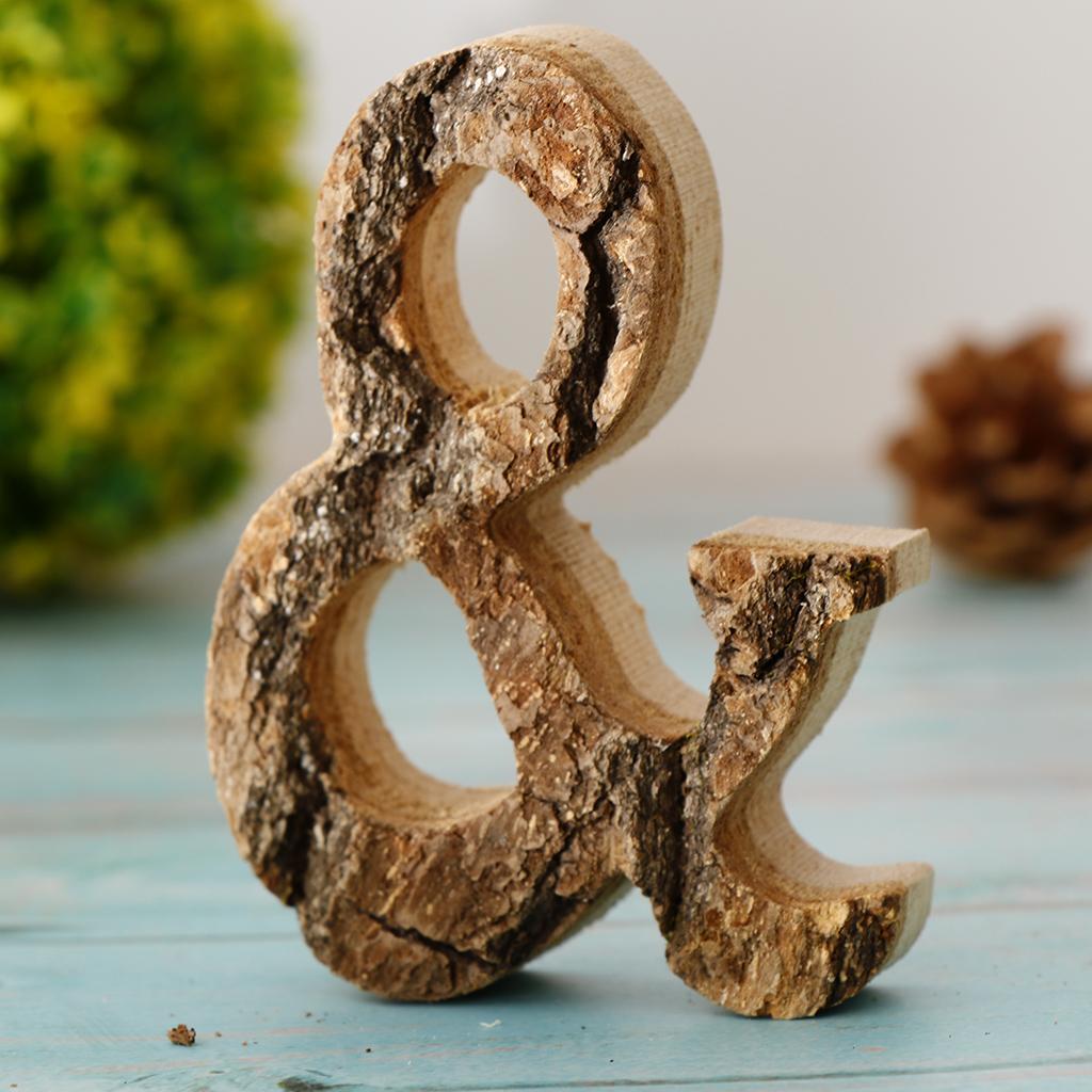 Handcraved Drevené písmená Čísla dverí Abeceda Písmeno Plávajúce meno