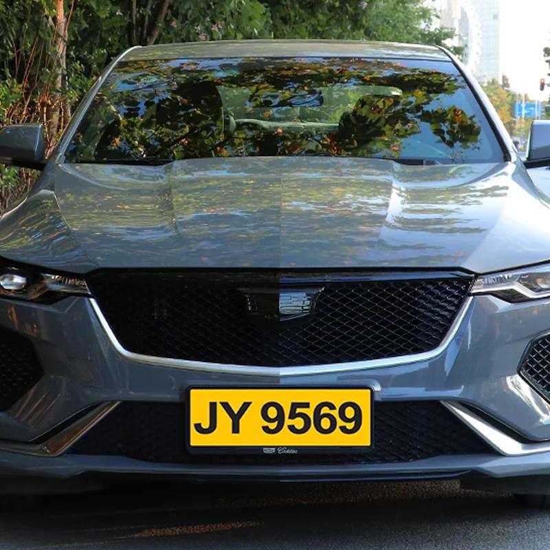 2PCS CT5 Emblem for Cadillac Rear Trunk Badge Stickers Decals Auto Refit Accessories ABS Car Logo Front Grille Exterior Styling