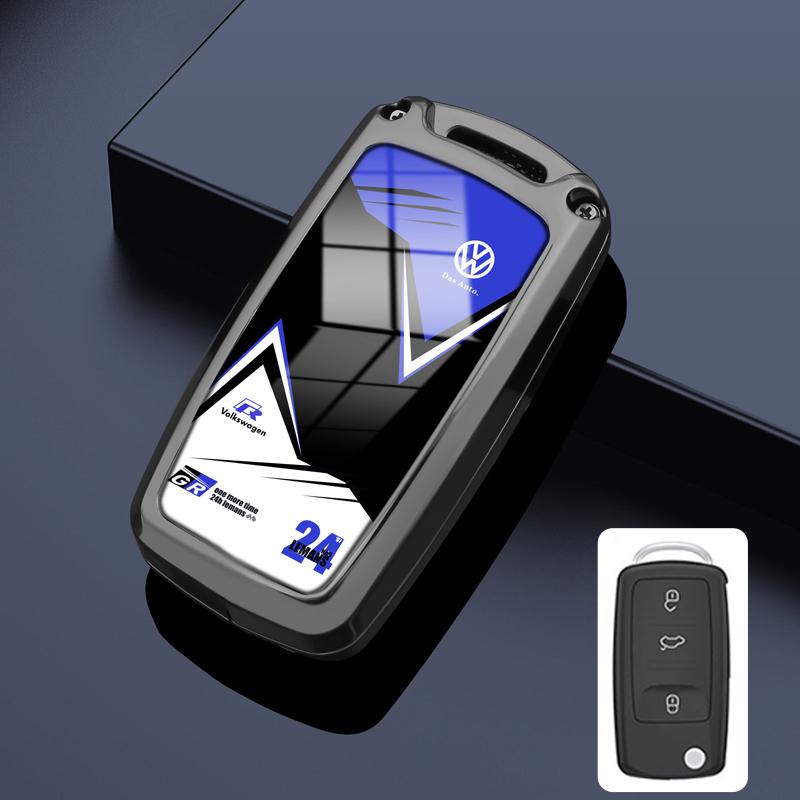 

For VW Volkswagen Jetta MK5 Golf Zinc Alloy Car Remote Key Case Cover Shell For Volkswagen VW Polo Golf Passat Tiguan Beetle Cad