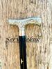 Victorian silver Handle Walking Stick for the Distinguished Gentleman