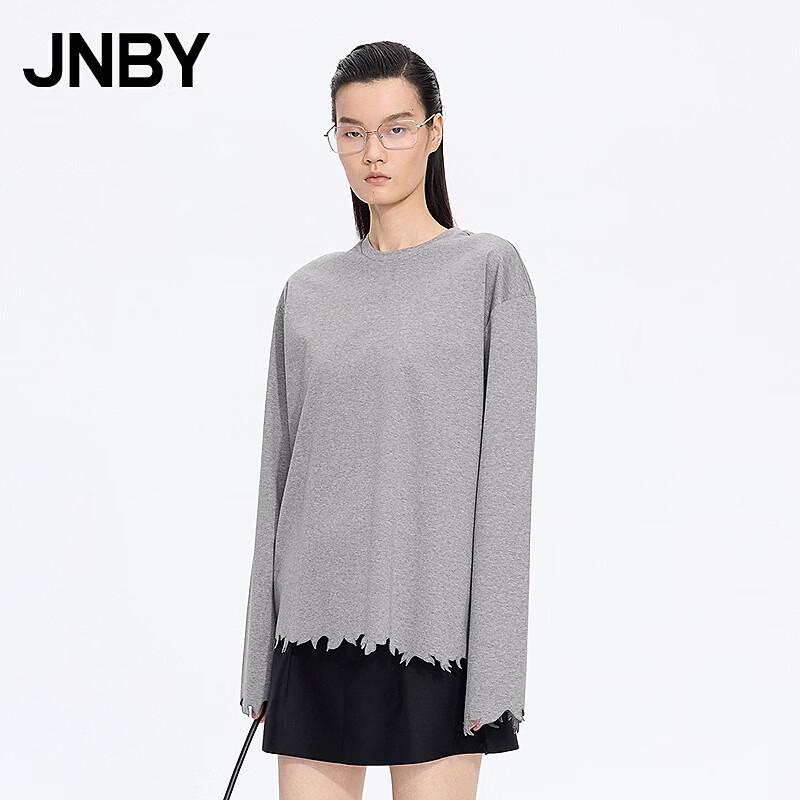 JNBY 2026 Spring Loose Fit Long Sleeve T-Shirt S
