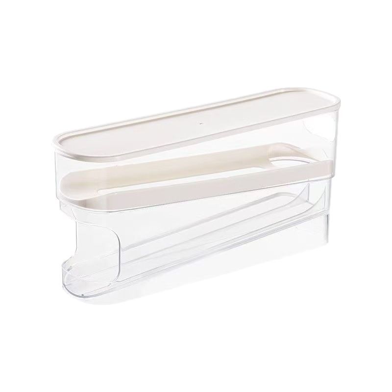 

Household Rolling Egg Storage Box, Refrigerator Side Door Dedicated Rolling Egg Organizer, Freshness Box, Kitchen Rack Holder