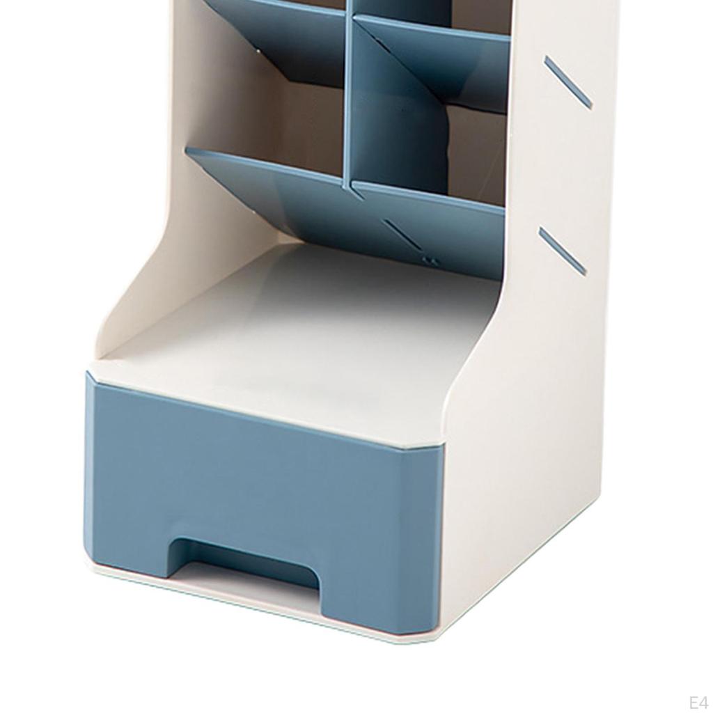 Desk Stationery Box, Detachable Tray, Pen Holder And Home