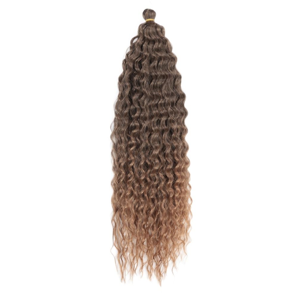 Heat Resistant Fiber Deep Wave Wig Ombre Marly Hair Synthetic Crochet Hair Kinky Curly Hair