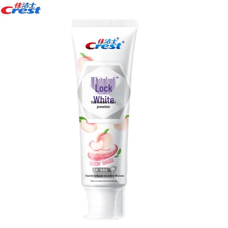 

Crest Dual-Color Lock White Peach Toothpaste